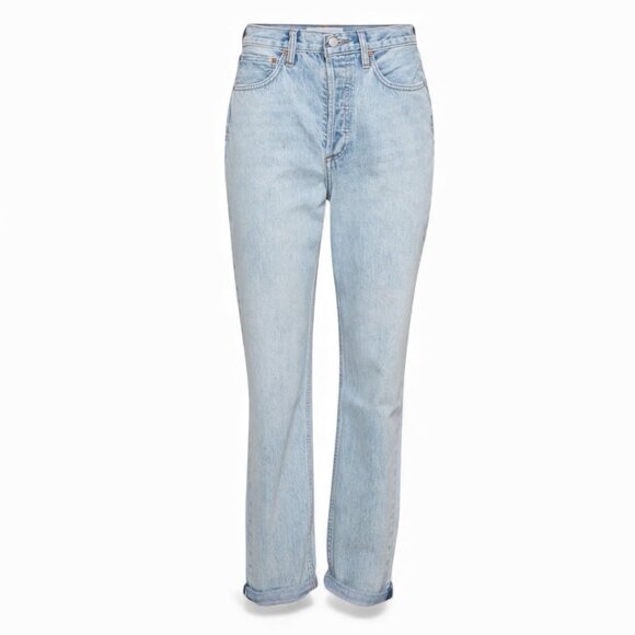 Denim Forum Denim - Denim Forum The Boyfriend High Rise Loose Jeans Size 23 Button Fly 9 Yrs Blondie